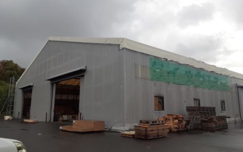 新潟県内　テント倉庫張替え